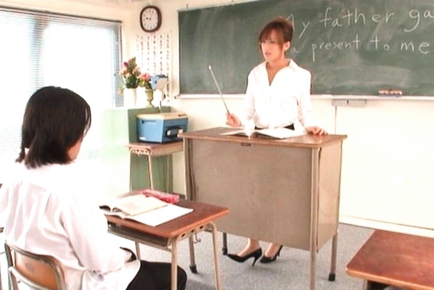 Rio Fujisaki Lovely Japanese teacher