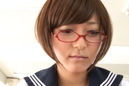 Busty schoolgirl Satou Haruka loves having sex in school